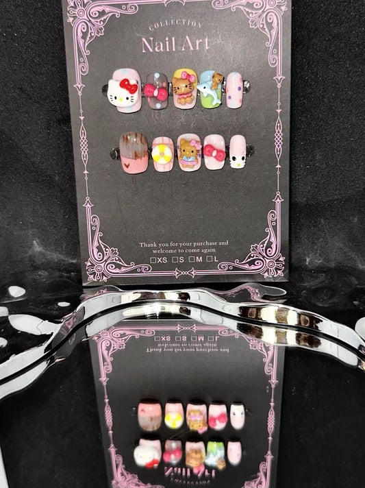 Folira  Almond Press on Nails Gold Fake Nails French Tip False Nails with Leopard Print Design Glue on Nails Glitter Glossy Full Cover Stick on Nails Fall Acrylic Nails Press ons for Women Manicure